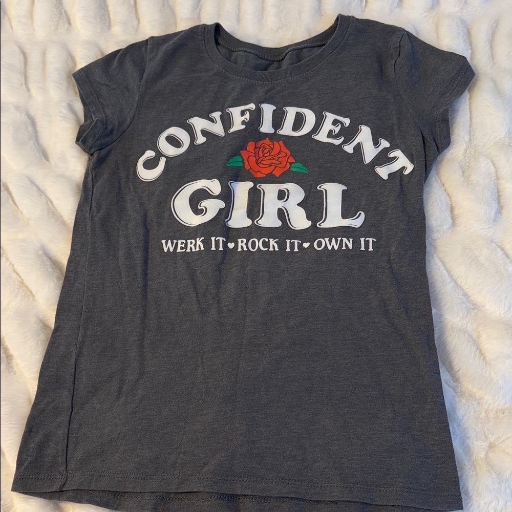 The Children's Place Gray Confident Girl Tee C3